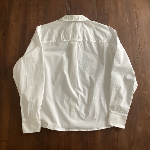 Richer Poorer White Button Down Shirt XS Cotton Classic Minimalist - Picture 9 of 11